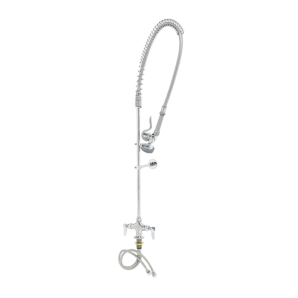 T&S Brass EasyInstall Pre-Rinse Unit NSF Spring Action Single Hole - B-0113-B