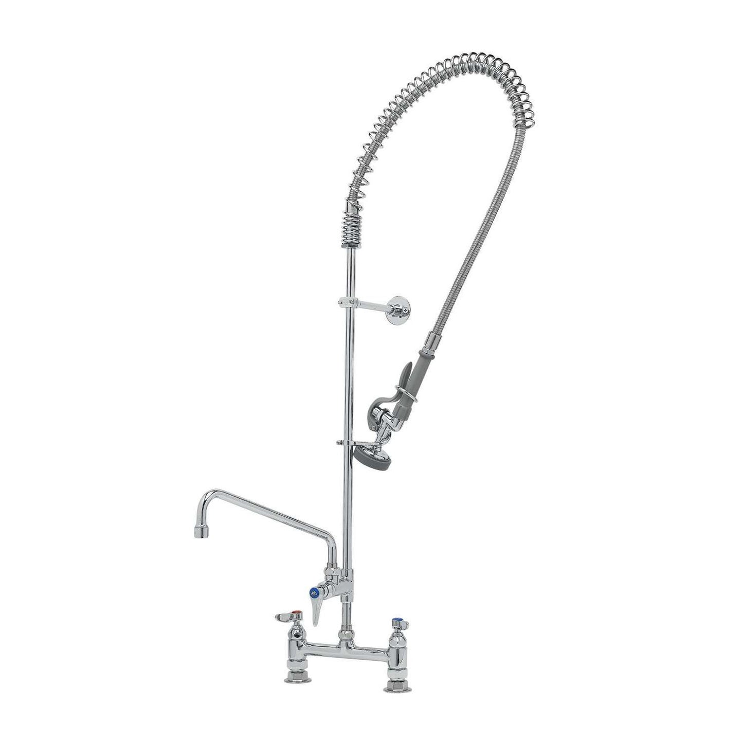 T&S Brass EasyInstall Pre-Rinse Faucet Deck Mount NSF 8" - B-0123-ADF12-B