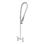 T&S Brass EasyInstall Pre-Rinse Deck Mount Faucet, 8" Centers, NSF - B-0123