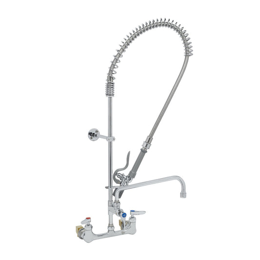 T&S Brass EasyInstall Pre-Rinse Unit NSF Wall Mount 8" - 12" - B-0133-12CRBJSK