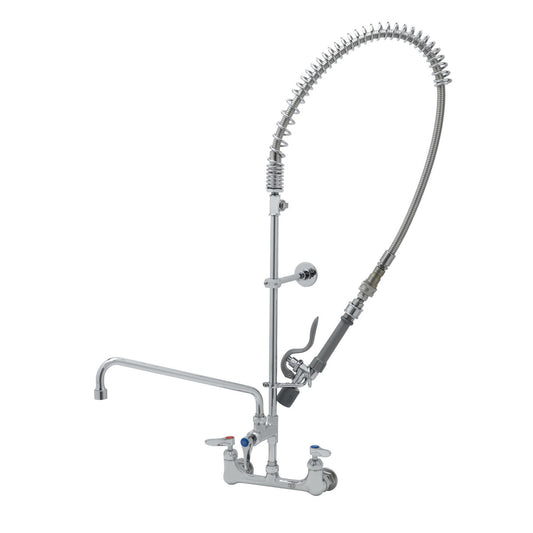 T&S Brass EasyInstall Pre-Rinse NSF Wall Mount Unit 8" - B-0133-14CRQJST
