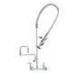 T&S Brass EasyInstall Pre-Rinse Wall Mount NSF Chrome Brass 8" - B-0133-18DJ-CRB