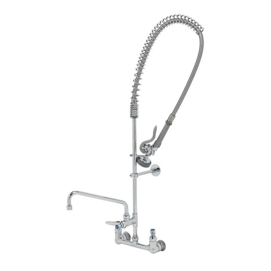 T&S Brass EasyInstall Pre-Rinse Unit NSF Wall Mount 8" Centers - B-0133-ADF10-B