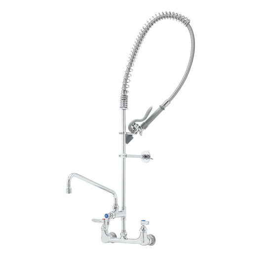 T&S Brass EasyInstall Pre-Rinse Unit NSF Wall Mount 8" - B-0133-ADF12-BC