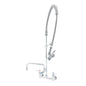 T&S Brass EasyInstall Pre-Rinse Unit Chrome Wall Mount 8" - B-0133-ADF12-BJ