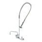 T&S Brass EasyInstall Spring Action Wall Mount Pre-Rinse Unit 8" - B-0133-ADF12