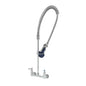 T&S Brass EasyInstall Pre-Rinse Unit Chrome Brass 8" Wall Mount - B-0133-B08