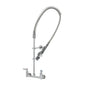 T&S Brass EasyInstall Pre-Rinse Unit Chrome Brass 8" Wall Mount - B-0133-BJ