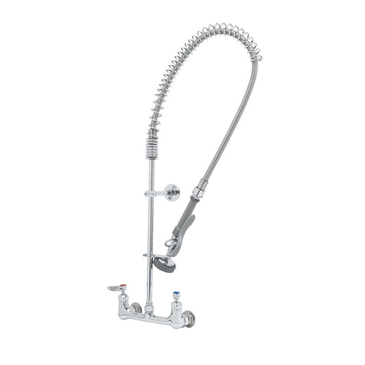 T&S Brass EasyInstall Pre-Rinse Unit NSF 8" Wall Mount Cerama - B-0133-CR-B-SWV