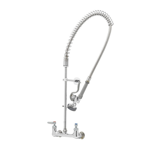 T&S Brass EasyInstall Pre-Rinse Faucet Chrome Wall Mount 8" - B-0133-CR-B