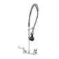 T&S Brass EasyInstall Pre-Rinse Unit NSF Chrome Brass 8" Wall - B-0133-CR-B08W4