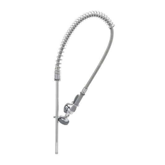 T&S Brass Pre-Rinse Unit NSF Spring Action 18" Riser 44" Hose - Less - B-0133-LB