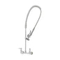 T&S Brass EasyInstall Pre-Rinse Spring Action Wall Mount Faucet 8" - B-0133