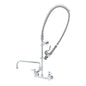 T&S Brass EasyInstall Pre-Rinse Faucet NSF 8" Wall Mount - B-0152-14-CRBCT