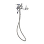T&S Brass Pre-Rinse Spray Assembly Chrome Brass 8" Wall Mount NSF - B-0167