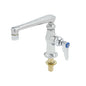T&S Brass Single Pantry Faucet Chrome Brass Deck Mount NSF 6" Spout - B-0208