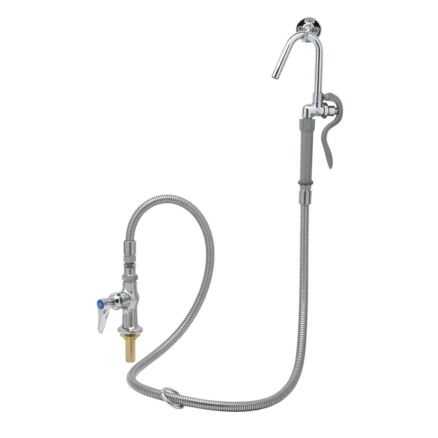 T&S Brass Single Pantry Base Faucet Cerama NSF Deck Mount - B-0305-102A-CR