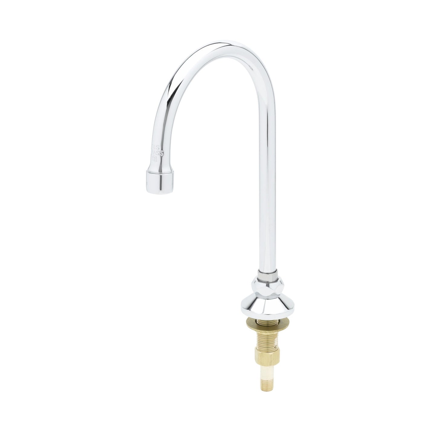T&S Brass Rigid/Swivel Gooseneck Chrome-Plated Brass Deck Mount NSF - B-0520