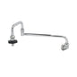 T&S Brass Wall Mount Chrome Brass Pot Filler NSF 18" Double Joint - B-0580
