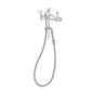 T&S Brass Wall Mount Pot Filler Chrome Brass NSF 8" Centers 68" Hose - B-0610