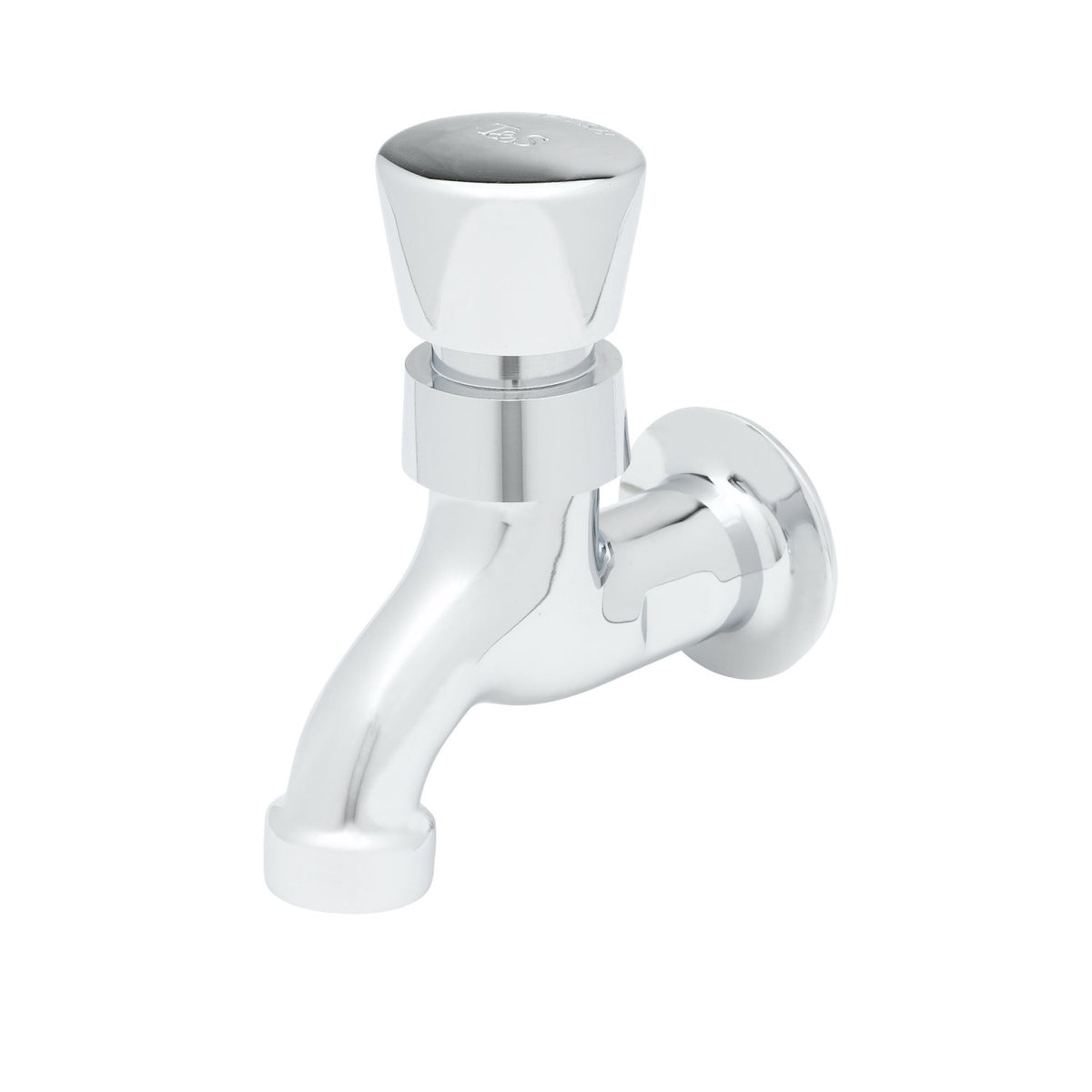 T&S Brass Sill Faucet Chrome Brass Wall Mount NSF ADA 1/2" NPT - B-0700-01
