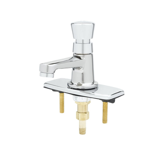 T&S Brass Self-Closing Metering Sill Faucet 0.5 GPM VR with - B-0712-VF05-4DP