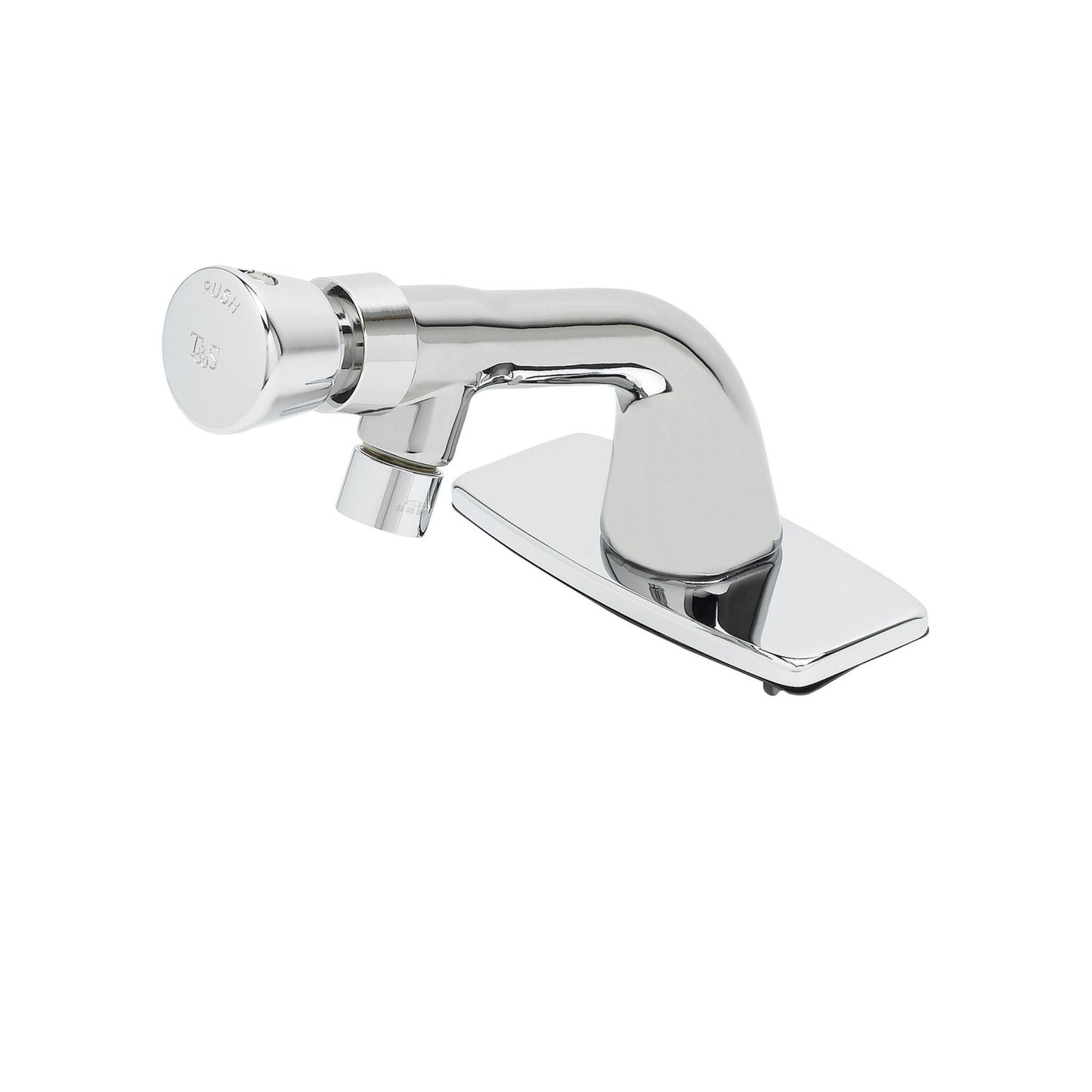 T&S Brass Chrome Metering Faucet Vandal-Resistant 0.5 GPM - B-0805-VR-VF05