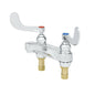 T&S Brass Lavatory Faucet Chrome Brass Deck Mount NSF 0.5 GPM 4" - B-0890-VF05
