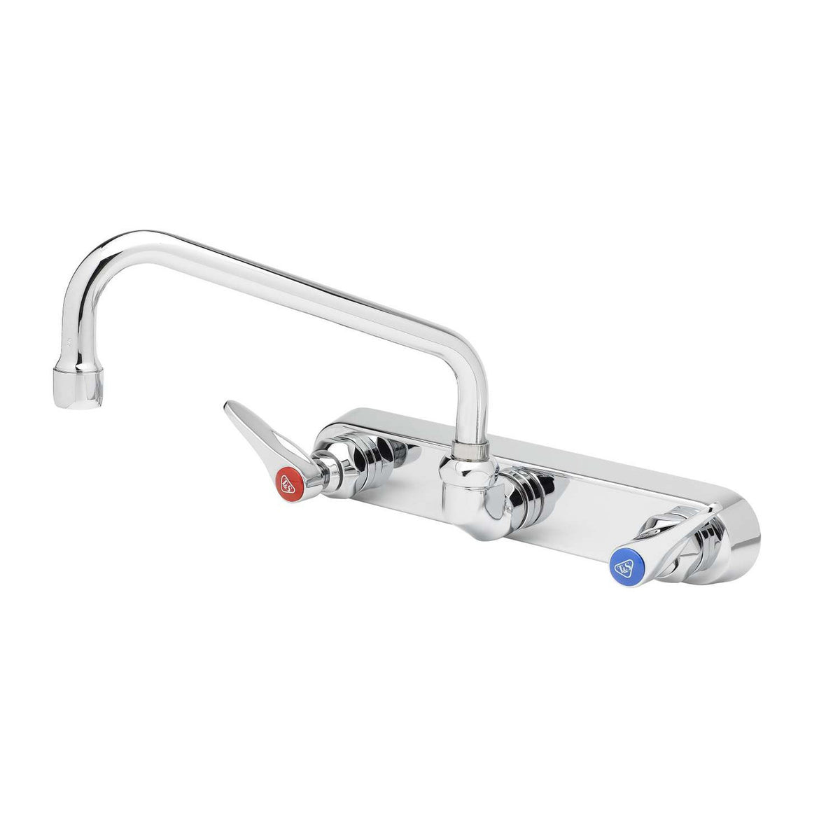 T&S Brass Wall Mount Workboard Faucet NSF ADA 8" Centers - 1 Each - B-1128