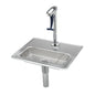 T&S Brass NSF Deck-Mount Glass Filler Station Chrome 12" Pedestal - B-1230-12