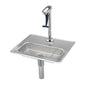 T&S Brass Glass Filler Water Station NSF ADA Chrome 8" Pedestal - B-1230-12