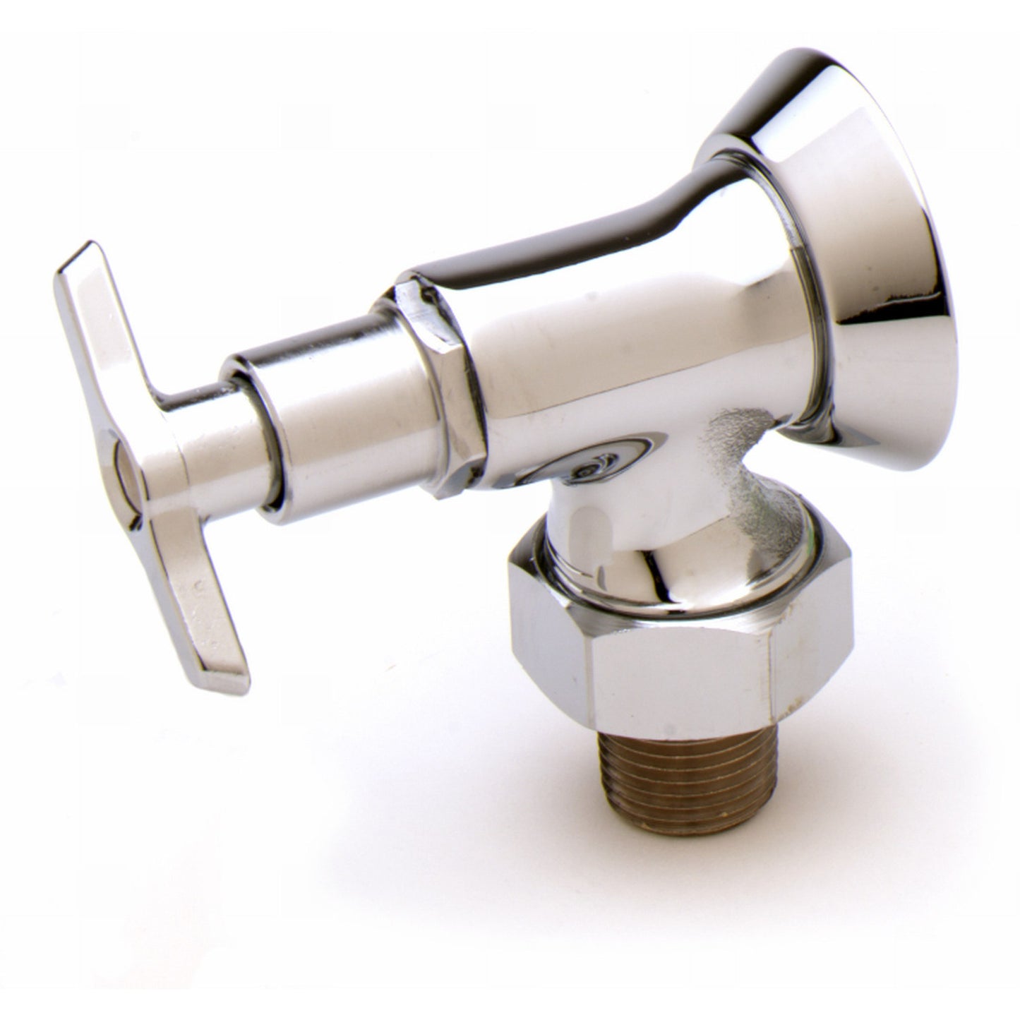 T&S Brass NSF Loose Key Angle Stop Valve 1/2" NPT - B-1350