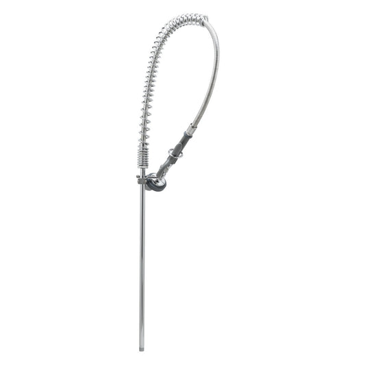 T&S Brass Pre-Rinse Assembly Stainless Steel Hose NSF 44" - With Wall - B-2250-B