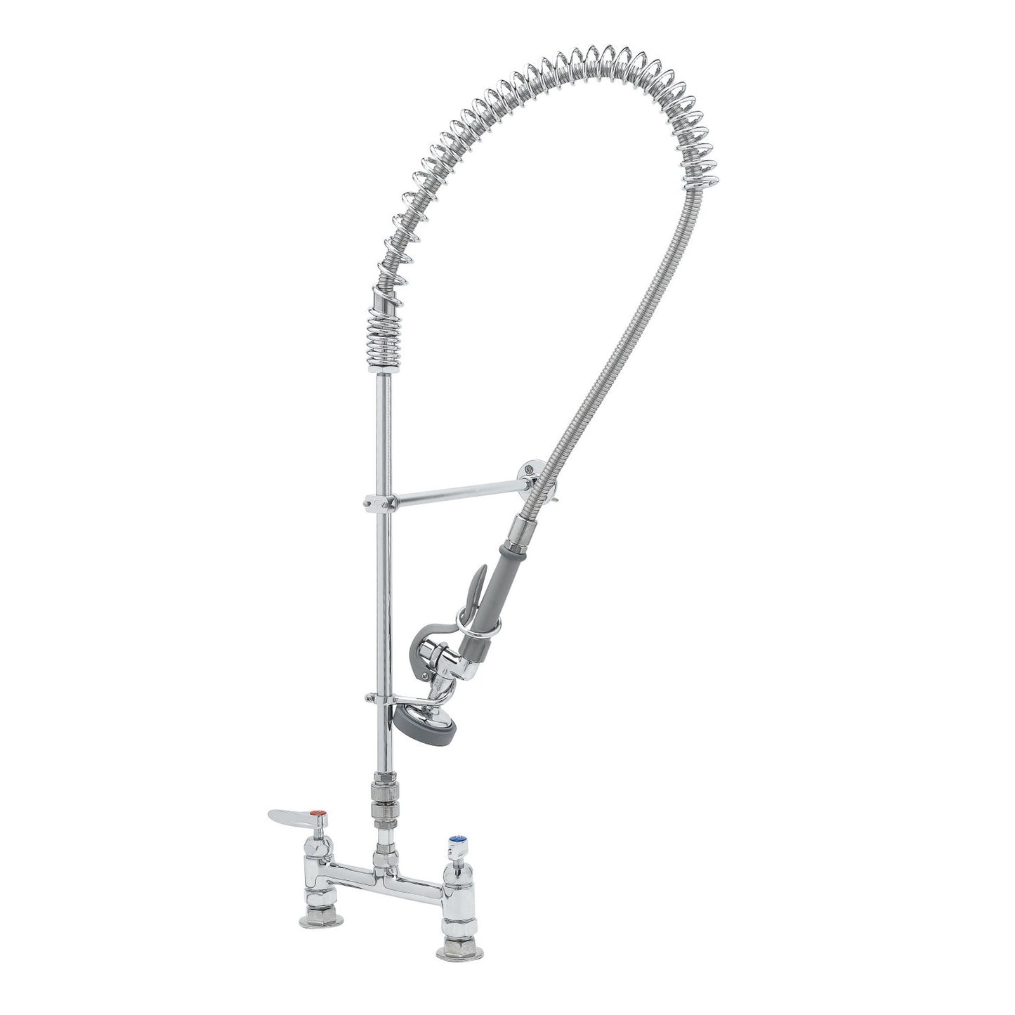 T&S Brass EasyInstall Deck Mount Pre-Rinse Faucet NSF, 8" Centers - B-2277-CR