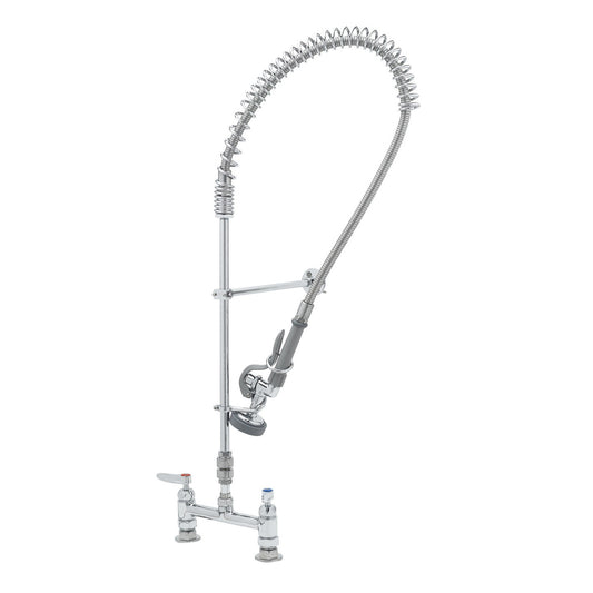 T&S Brass EasyInstall Deck Mount Pre-Rinse Faucet NSF, 8" Centers - B-2277-CR