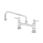 T&S Brass Deck Mount Pantry Faucet Chrome Brass NSF 8" Centers, 12" - B-2280-CR