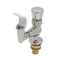 T&S Brass Deck Mount Bubbler NSF ADA Chrome Brass Push Button Metering - B-2360-01