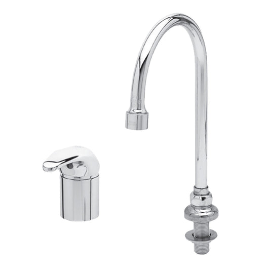T&S Brass Single Lever Side Mount Faucet Chrome Brass ADA 5-3/4" - B-2742