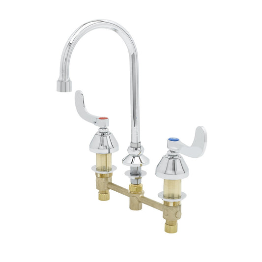 T&S Brass Medical Faucet Forged Brass NSF 8" Centers Swivel - B-2866-05-VF05