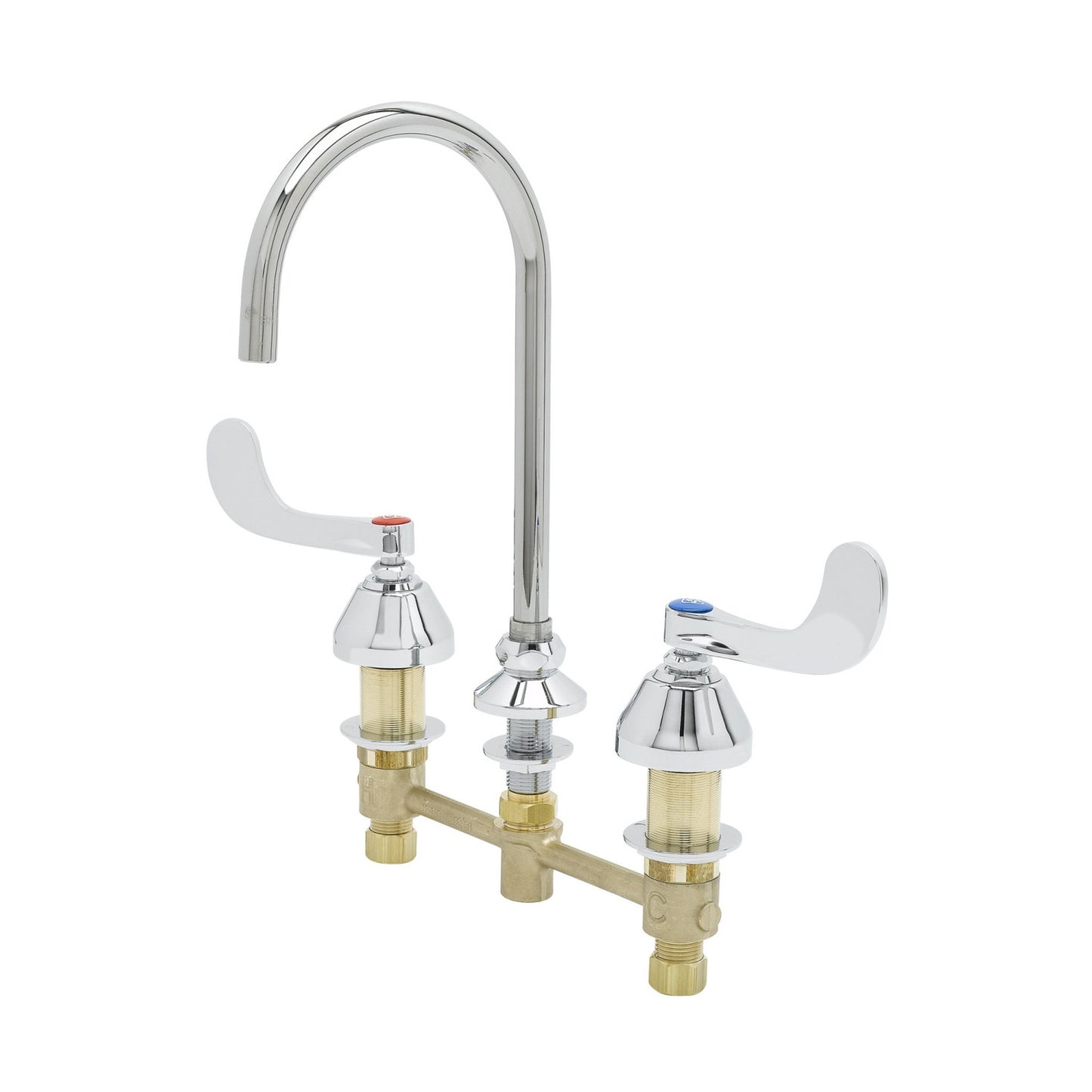 T&S Brass Concealed Widespread Faucet NSF Forged Brass 8" - B-2866-05FC15