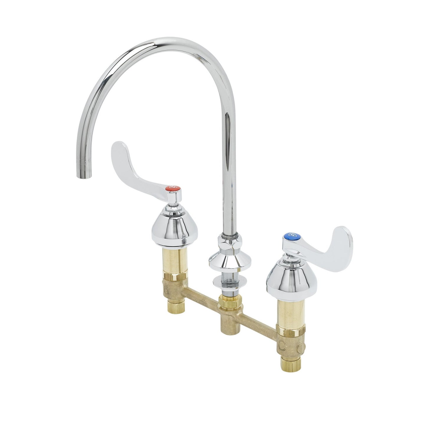 T&S Brass EasyInstall CWS Medical Faucet NSF Brass 8" Centers - B-2866-134XPF15
