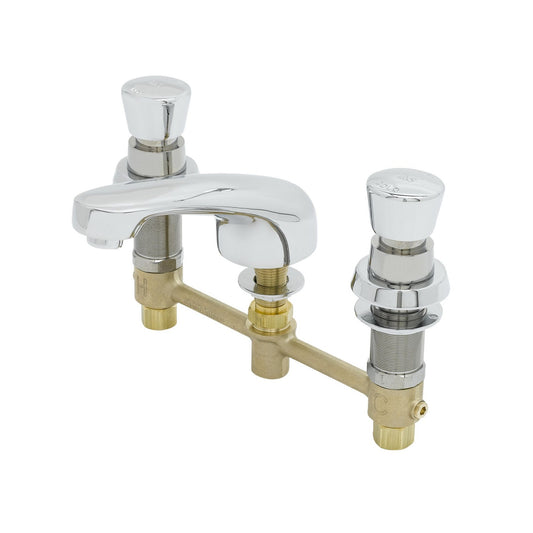 T&S Brass Self-Closing Push Button Lavatory Faucet 8" Center - B-2991