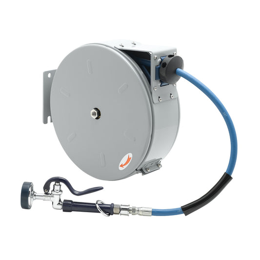 T&S Brass Enclosed Epoxy Coated Steel Hose Reel 3/8" x 30' with - B-7222-C01
