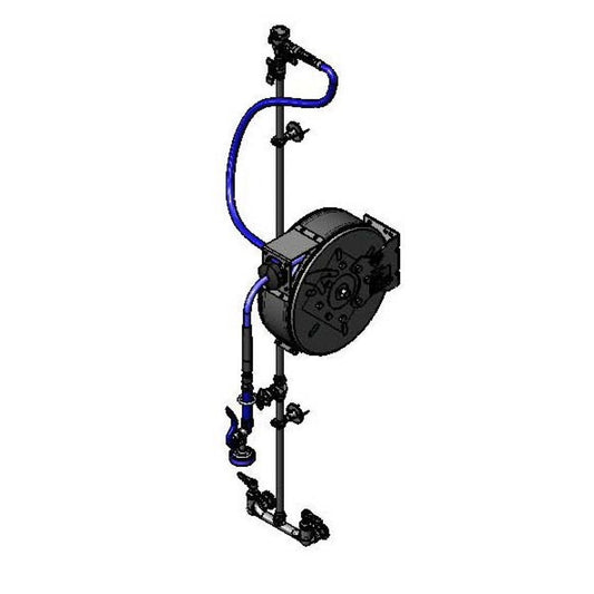T&S Brass Enclosed Hose Reel System Coated Steel Commercial - B-7222-C01XS1E