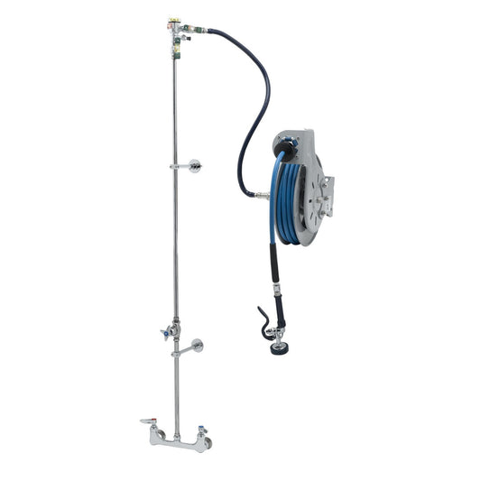 T&S Brass Open Epoxy Coated Hose Reel System with Vacuum - B-7232-U01XS1E