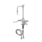 T&S Brass Deck Mount Lab Mixing Faucet Chrome Brass NSF, ADA - BL-5704-08W4-VR