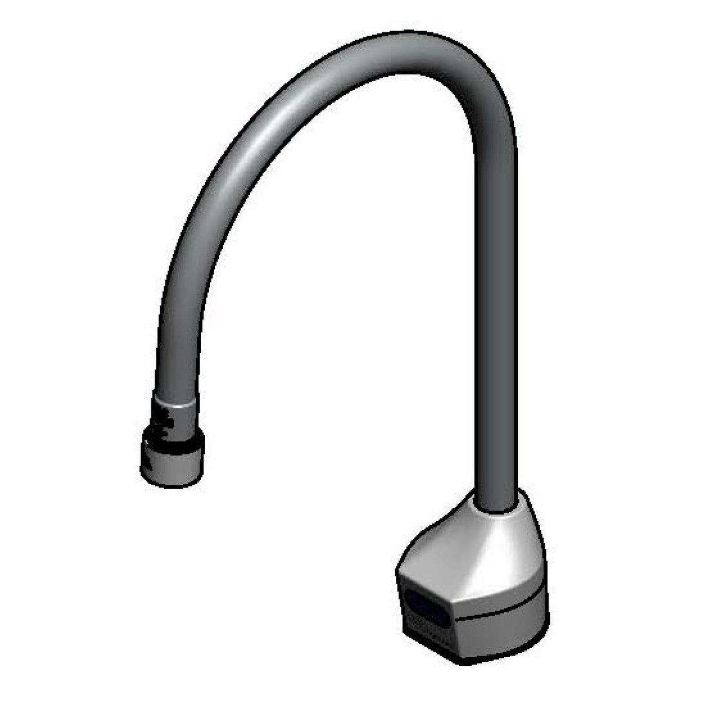 T&S Brass ChekPoint Electronic Sensor Faucet Chrome Gooseneck - EC-3100-7XF1THG
