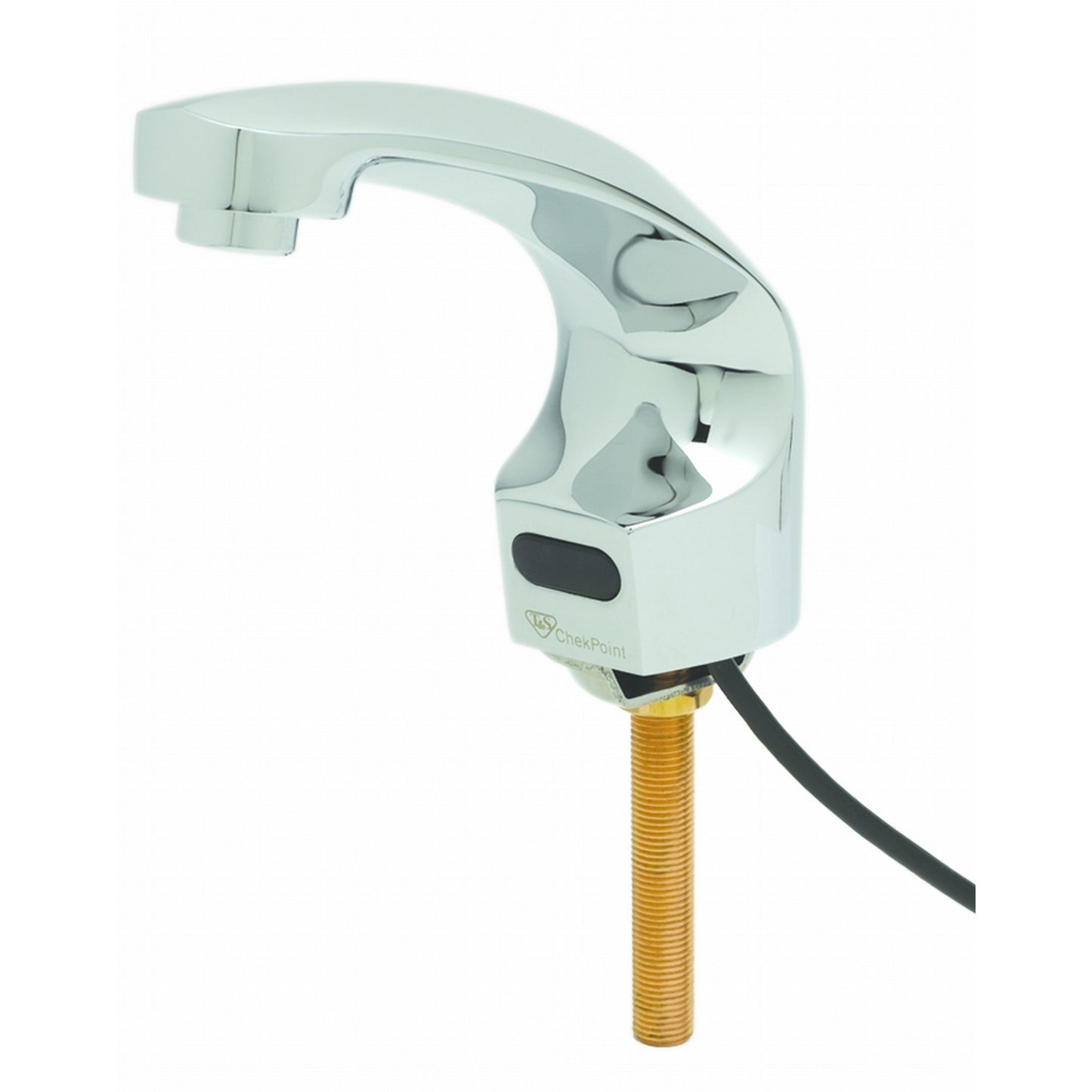 T&S Brass ChekPoint Sensor Faucet Deck Mount Cast Spout AC/DC 2.2 GPM - EC-3102