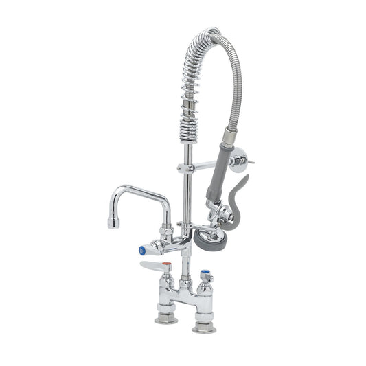 T&S Brass Mini Pre-Rinse Unit Chrome Brass Deck Mount NSF 4" - MPZ-4DLN-06