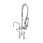 T&S Brass Mini Pre-Rinse Unit Chrome Brass Deck Mount NSF 4" - MPZ-4DLN-06